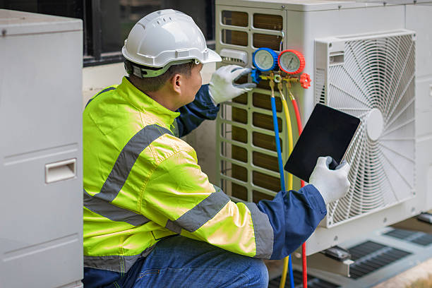 Professional Heat Pump Repair technician working in Newton, NJ